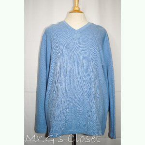 Light Blue V-Neck Sweater